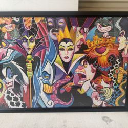 Framed Disney Villains 1,000 Piece Puzzle