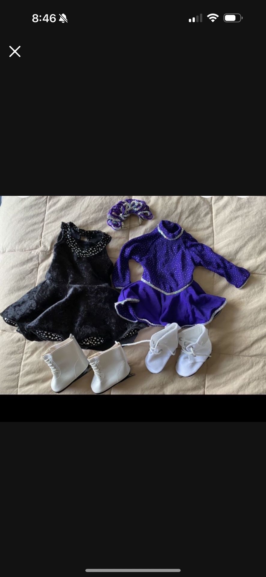 American Girl Doll Skating Set