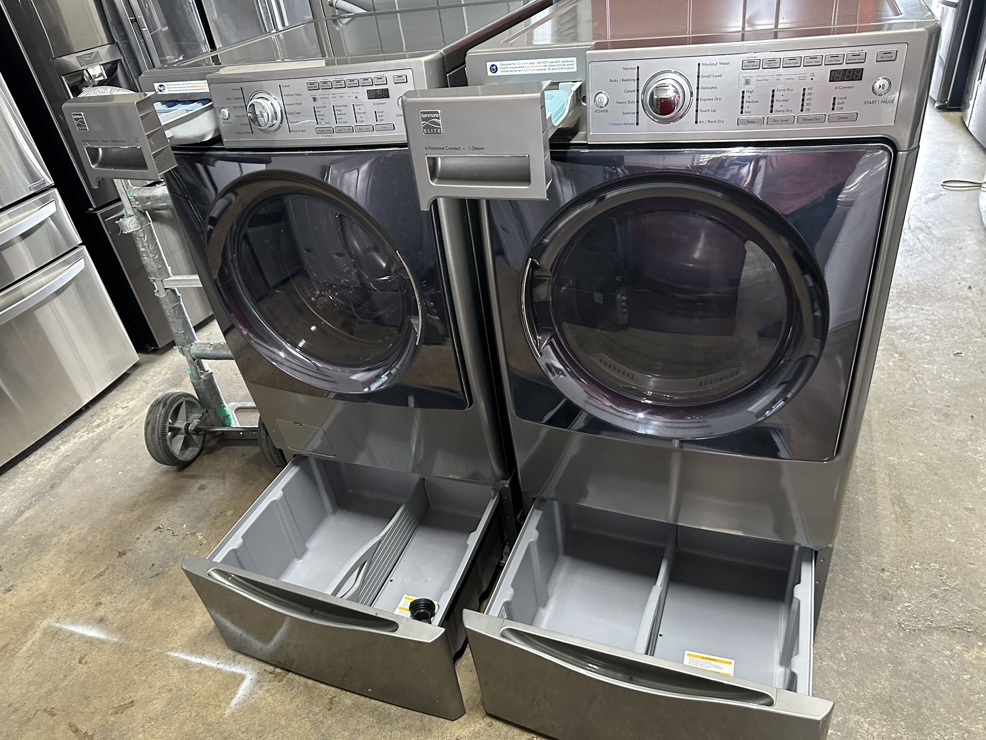💯❤️Kenmore Washer And Dryer Electric Steam Nice Set🌆💯