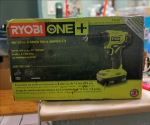 RYOBI ONE + 18v cordless 1/2in Drill kit