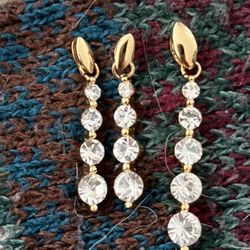 Earrings with matching necklace