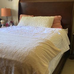 Queen Bed And Dresser With Mirror