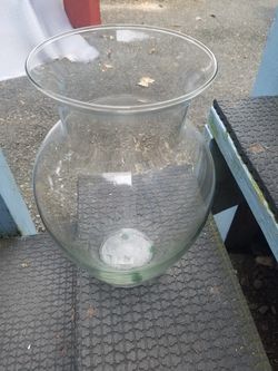 Large Clear Vase