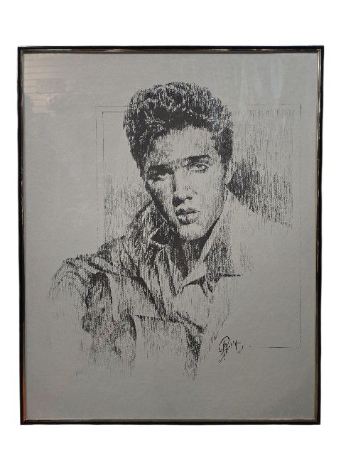 Elvis Presley Framed Art, 16 X 20 Inches 