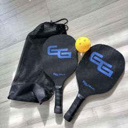 Pickleball Paddles Set With Ball  Used 