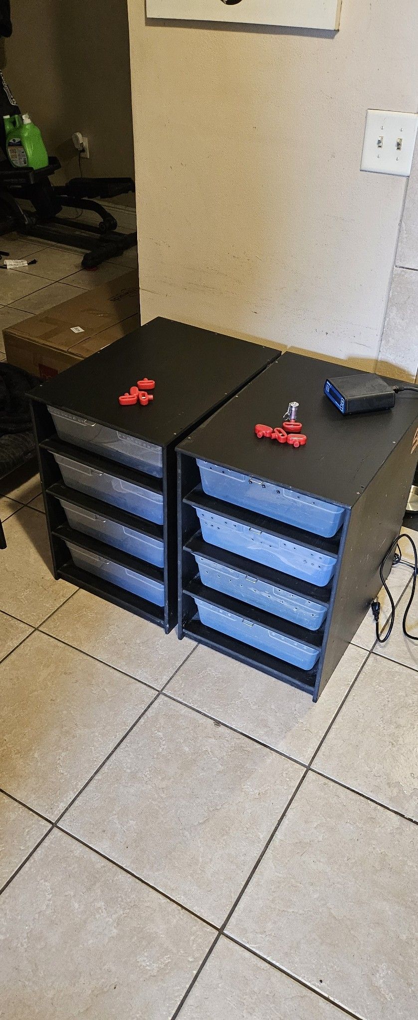 TKT Exotics Snake Racks with Tub Locks and Herpstat 2