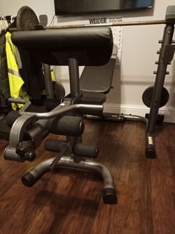 Weider bench and made In USA weights by Dan Lurie Brooklyn NY