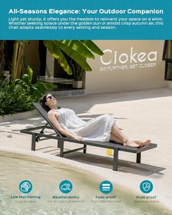 Outdoor Chaise Lounge New In Box 