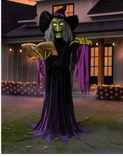 Member's Mark 9' Pre-Lit Animated Spel|-Casting Witch $179.99  Available 1403 east lambert rd la habra store