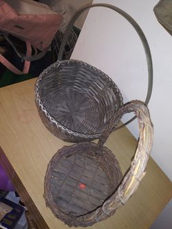 Wicker baskets wood baskets home decor