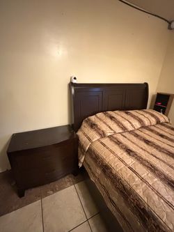 Bed and night stand