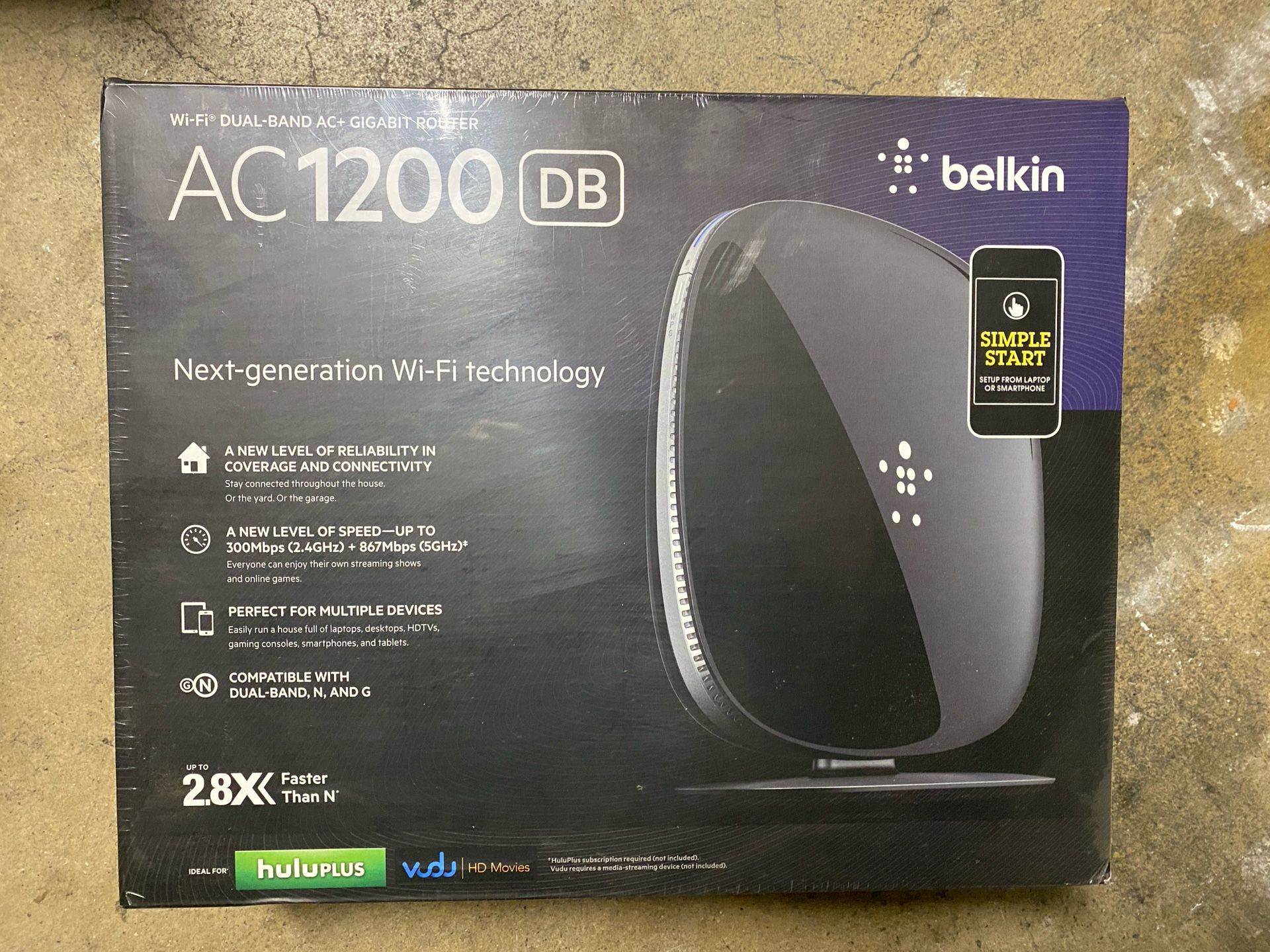 Belkin AC 1200 DB Wi-Fi Dual-Band AC+ Gigabit Router 
