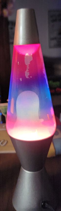 14 inch Lava Lamp with Silver Base