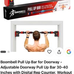 Boombell Pull Up Bar for Doorway 