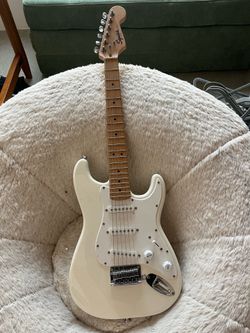 Electric guitar and amp