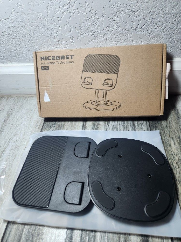 IPad Stand for Desk, Foldable 360° Rotating Tablet Stand, Super Stable & Portable iPad Tablet Holder for Office, Kitchen, Compatible with 4"-13" iPad 