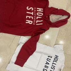Hoodie (L)  and t Shirt (M) Hollister 