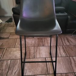 "26 Leather Bar Stool (ONLY 1 AVAILABLE)