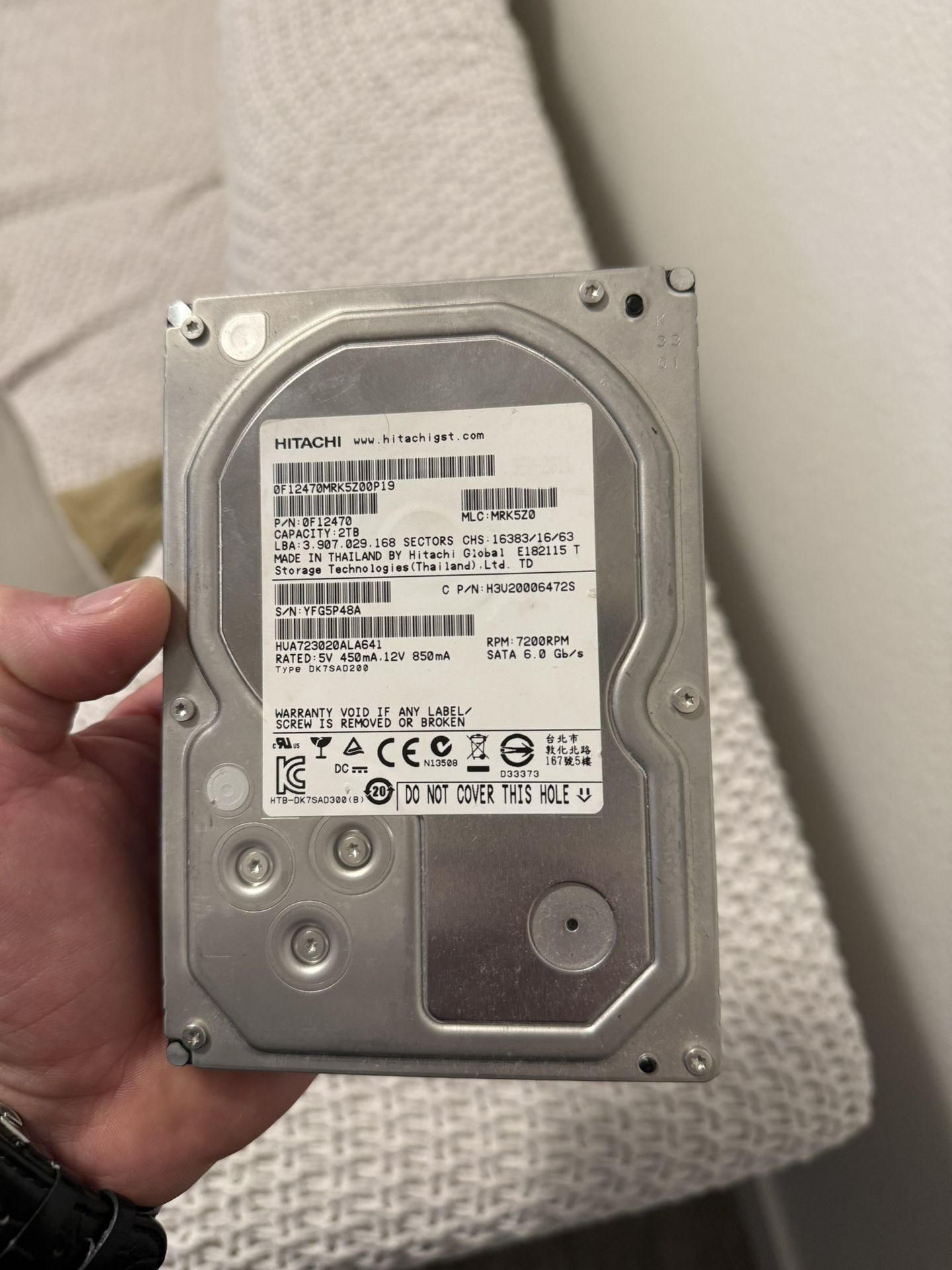 HGST SATA III Internal Hard Disk Drives 64 MB Cache