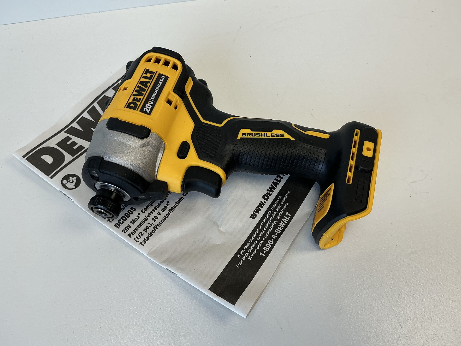 DEWALT ATOMIC 20V MAX Cordless Brushless Compact 1/4 in. Impact Driver