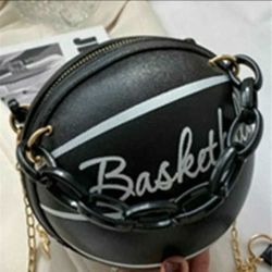 Black Basketball Cross Bag