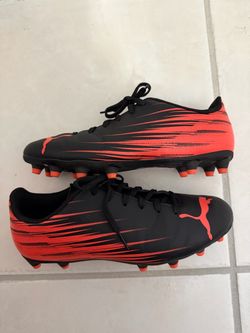 Puma Soccer Cleats Black and Red