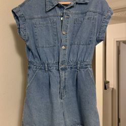 Blue Jean Romper 