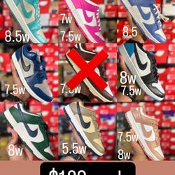 Nike Dunks $120 Each