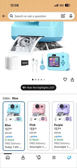 New Camera Instant