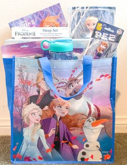 Disney Frozen Gift Basket Bag for Birthday, Easter, Christmas or Gift Giving