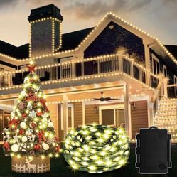 Christmas Lights Outdoor, 80LED 10m Long Plug IP67 Waterproof Tree Lights w