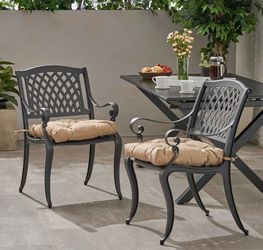 PATIO CHAIRS W/ CUSHIONS
