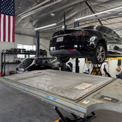tesla 90 - battery full swap - 300 mile range .