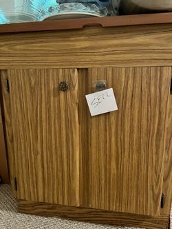 Wood Cabinet with Double Doors