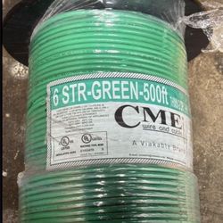 #6 Green Thhn Wire /cable 500ft