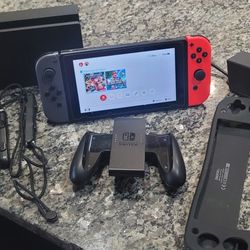 Nintendo Switch XAW100 Console 32GB W/ Joy-Cons, 128GB Card, All Accessories 