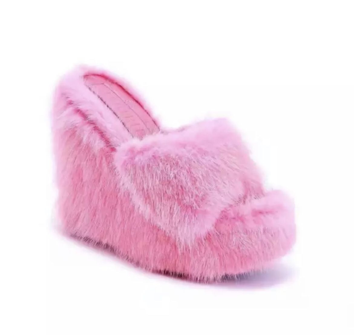 Pink Furry Heels