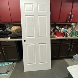 Solid Core 6 Panel Wood Door