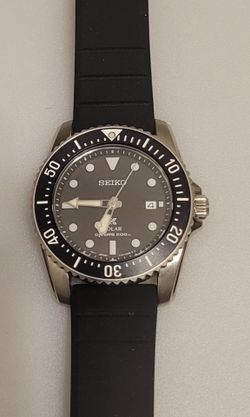 Seiko Prospex Sea Solar Pepsi Bezel Diver Watch SNE595P1. (Tag No: 0120)
