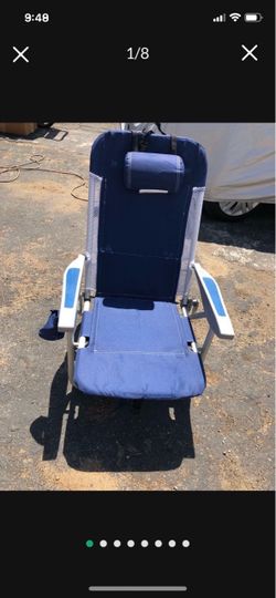 Brand New Bag pack RIO  Chair 4 Settings To Comfort Your Back Foldable Pillow To Test Head Light Weight Cooler Pouch Retail $80 My Price