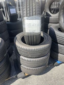 205/65/16 Kumho Set of four tires installed and balanced , Set De 4 Llantas Instaladas Y Balanceadas   