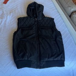 Men’s blue gear medium puffer vest. 