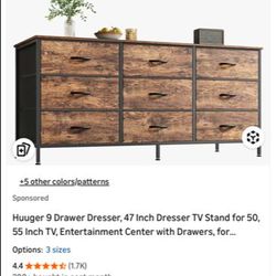 Brand New Fabric dresser