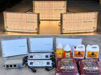 Mars Hydro LED Grow Light Bundle with Nutrients