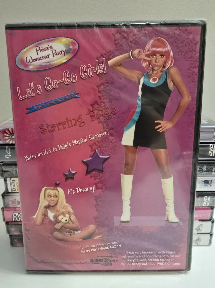 Paige's Workout Party Let's Go-Go Girls DVD Gym Dance NEW Sealed 2013