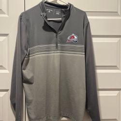 Antigua Colorado Avalanche Quarter-Zip Pullover Size large
