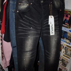 Purple jeans