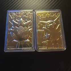 1999 Pokémon Gold Plated 