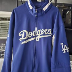 MEN'S LIKE NEW 100% AUTHENTIC VINTAGE MAJESTIC LOS ANGELES DODGERS THERMAL BASE JACKET SIZE 3XL.