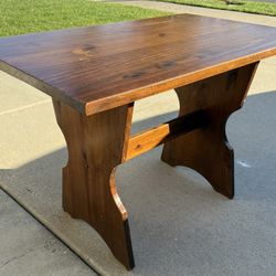 Small wood table